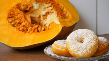 pumpkin on a plate