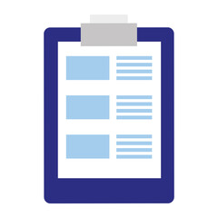 checklist clipboard document isolated icon