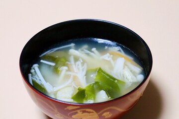 エノキダケの味噌汁
