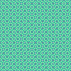 Reptile green skins backdrop, seamless snakes truchet pattern, geometric background