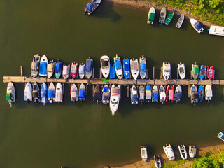 A lot of boats at station