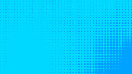 Dots halftone blue color pattern gradient texture with technology digital background. Dots pop art comics with summer background.