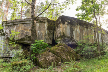 Ruined fort Ino in the Leningrad region