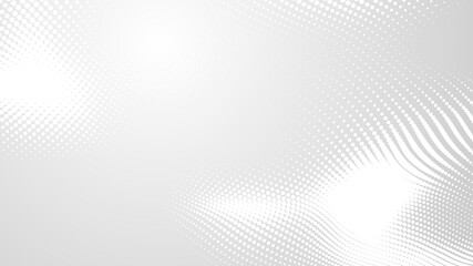 Dot white gray wave light technology texture background. Abstract big data digital concept. 3d rendering.