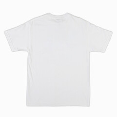 Blank T-Shirt color white template front and back view. blank t-shirt template.  Blank tshirt set,...