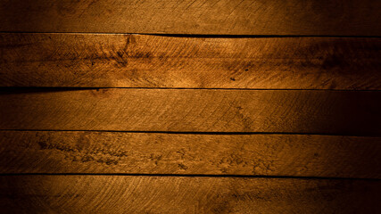 Wood background or texture, made of horizontal boards or slats