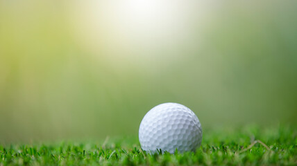 Obraz premium golf ball on green grass