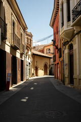 street in the old town of Leon Spain