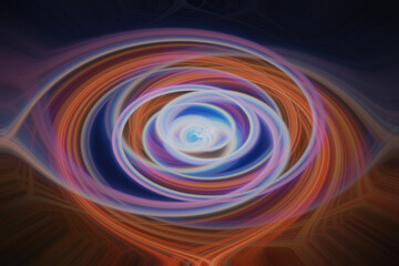 colorful and abstract twirl made in an artistic way