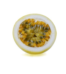 passion fruit isolated on white