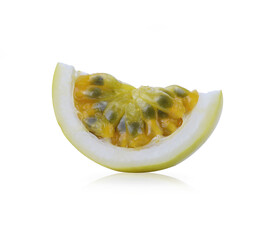 passion fruit isolated on white