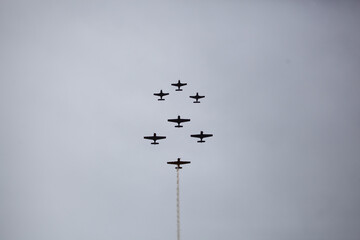 Formation of airplanes