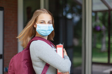 school time with mask