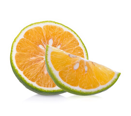 Orange  fruit  isolated on white background.