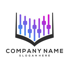 audio book vector, audio book logo, music logo