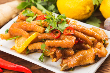 Home cooking: fresh lemon chicken wings,