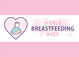world breastfeeding week poster design