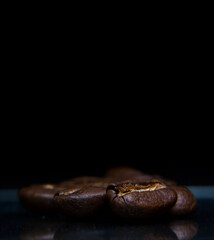 coffee beans in macro
