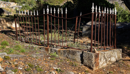 A forgotten and neglected grave from centuries ago.