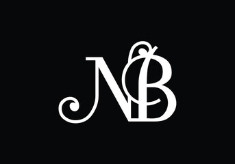Initial Letter N B Logo Design. Monogram logo. Graphic Alphabet Symbol for Corporate Business Identity.