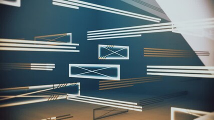 No Ads, Advertising Boycott Concept Animation Seamless Background Loop