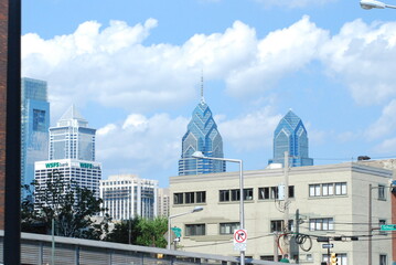 Obraz premium Philly Center City from Schuylkill River Park