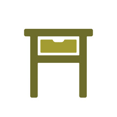 Drawer table illustration vector simple design