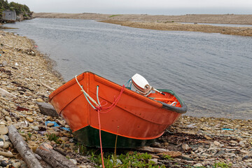 Small inshore lobster fishing boat, Newfoundland and Labrador, Canada.