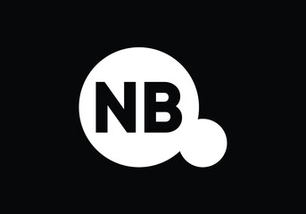 Initial Letter N B Logo Design. Monogram logo. Graphic Alphabet Symbol for Corporate Business Identity.