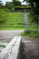 Fototapeta premium a bench of stone