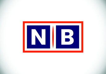 Initial Letter N B Logo Design. Monogram logo. Graphic Alphabet Symbol for Corporate Business Identity.