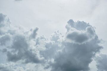 Fototapeta premium big cloud spreading on sky in sunny day