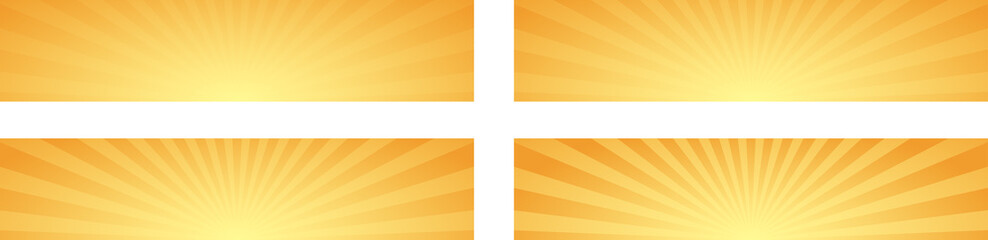Obraz premium RAYONS DE SOLEIL PANORAMIQUES POUR BANNIÈRES