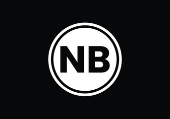 Initial Letter N B Logo Design. Monogram logo. Graphic Alphabet Symbol for Corporate Business Identity.