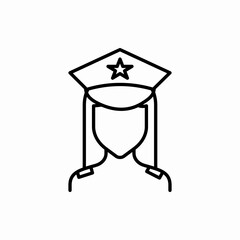Outline police icon.Police vector illustration. Symbol for web and mobile