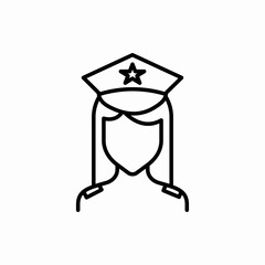 Outline police icon.Police vector illustration. Symbol for web and mobile