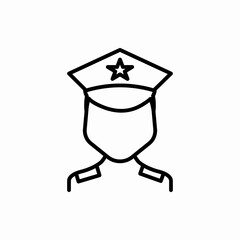 Outline police icon.Police vector illustration. Symbol for web and mobile