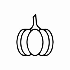 Outline pumpkin icon.Pumpkin vector illustration. Symbol for web and mobile