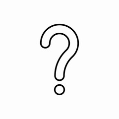 Outline question icon.Question vector illustration. Symbol for web and mobile