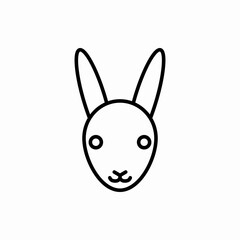 Outline rabbit icon.Rabbit vector illustration. Symbol for web and mobile