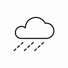 Outline raining icon.Raining vector illustration. Symbol for web and mobile