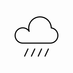 Outline raining icon.Raining vector illustration. Symbol for web and mobile
