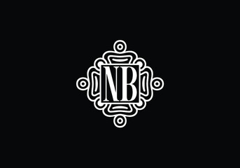 Initial Letter N B Logo Design. Monogram logo. Graphic Alphabet Symbol for Corporate Business Identity.