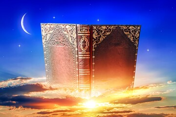 A book of life against the backdrop of heaven . religious teaching for the soul
