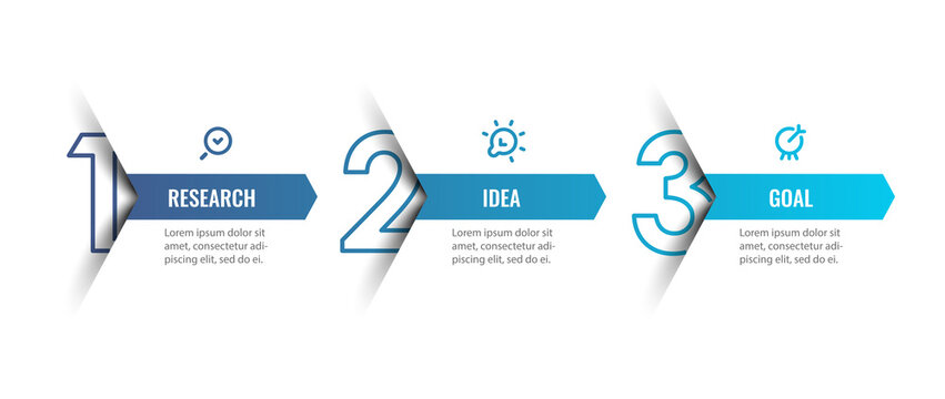 Vector Infographic design template with icons and 3 options or steps. Can be used for process diagram, presentations, workflow layout, banner, flow chart, info graph.