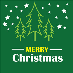 Vector logo Merry Christmas design in eps 10. Simple template and ready to use.
