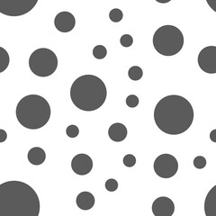 Fototapeta na wymiar Dots seamless pattern. Random circles texture background.