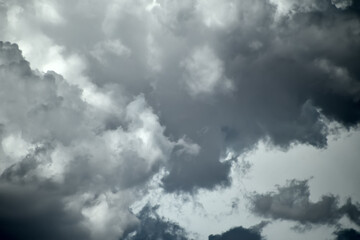Ominous storm clouds forming during the monsoon season.