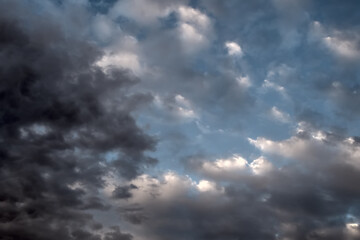 Dramatic storm clouds forming just before a rain.Rain clouds forming during the monsoon season.