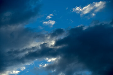 Storm clouds forming during monsoon season..